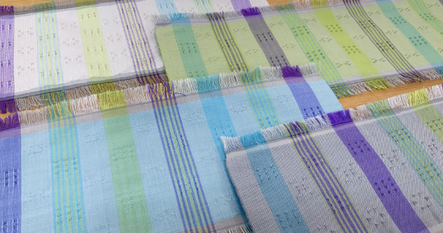 首里織体験プログラム｜体験用織り機２号の色サンプル